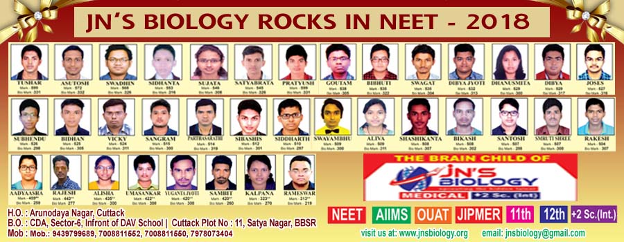 JNS BIOLOGY RESULT 2018